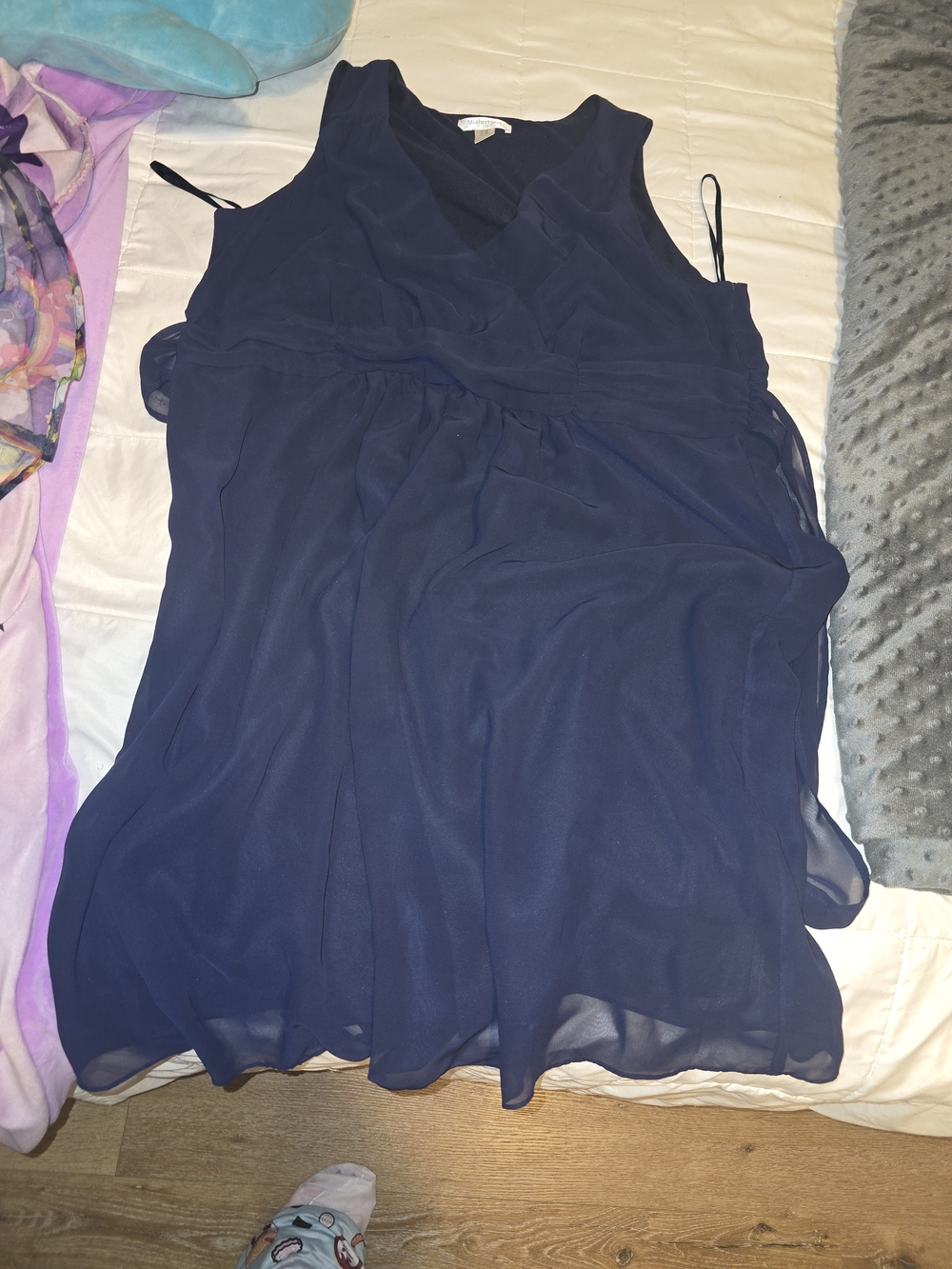 Motherhood Maternity Navy Wrap-Style Maternity Top